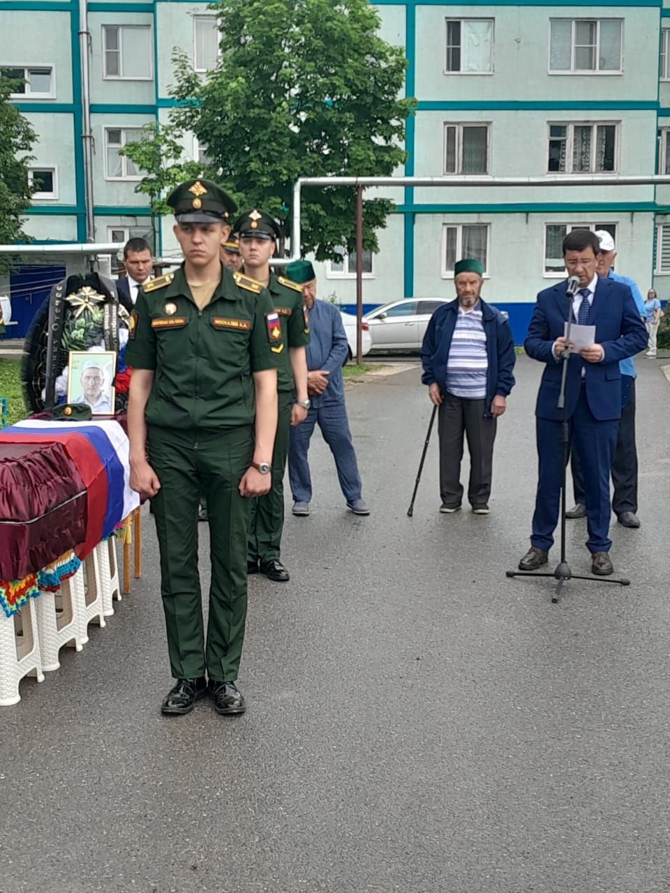 Саба районы хәрби операция корбанын озатты.