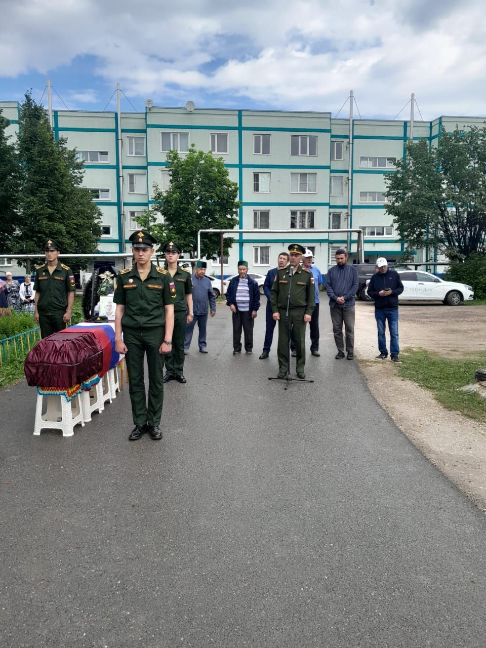 Саба районы хәрби операция корбанын озатты.