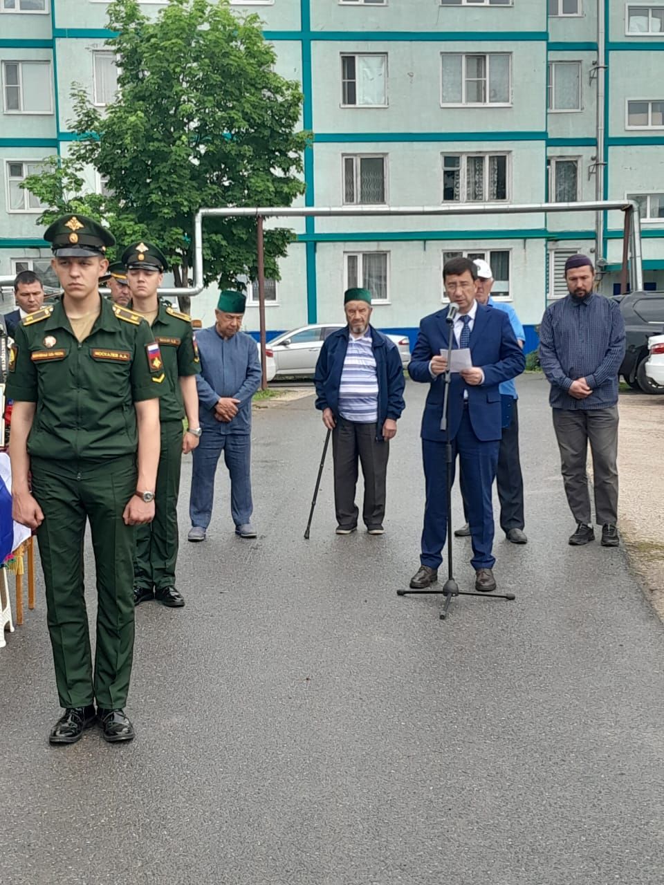 Саба районы хәрби операция корбанын озатты.