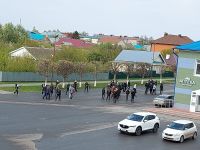 Район үзәге Байлар Сабасында якынлашып килүче 9 Май - Бөек Җиңү көненә багышланган бәйрәм чарасына әзерлек эшләре - репетицияләр башланды.