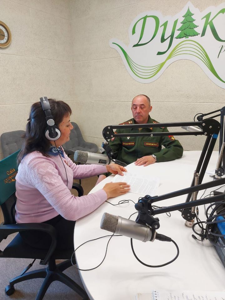 Саба һәм Теләче районнары буенча хәрби комиссар Фәнис Фәрит улы Закиров «Дулкын»радиосында» чыгыш ясады